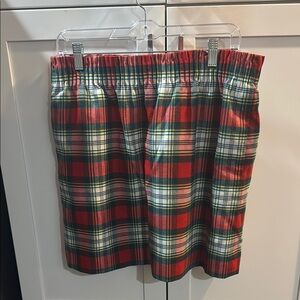 J. Crew Red and Green Plaid Skirt size 12